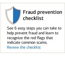 Review the fraud prevention checklist